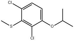 Benzene, 1,3-dichloro-4-(1-methylethoxy)-2-(methylthio)-,2624417-07-6,结构式