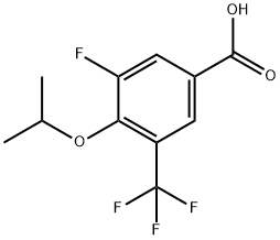 Benzoic acid, 3-fluoro-4-(1-methylethoxy)-5-(trifluoromethyl)- 结构式