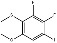 Benzene, 2,3-difluoro-1-iodo-5-methoxy-4-(methylthio)- 化学構造式