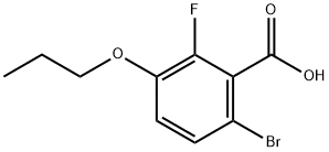 Benzoic acid, 6-bromo-2-fluoro-3-propoxy- Struktur