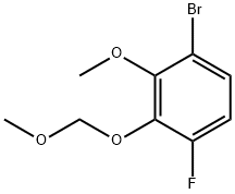 Benzene, 1-bromo-4-fluoro-2-methoxy-3-(methoxymethoxy)- Structure