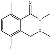 3-氟-2-(甲氧基甲基)-6-甲基苯甲酸甲酯 结构式