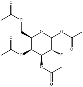 1,3,4,6-Tetra-O-acetyl-2-deoxy-2-fluoro-D-galactopyranose Structure