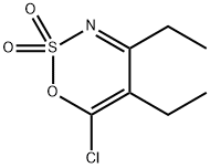 1,2,3-Oxathiazine, 6-chloro-4,5-diethyl-, 2,2-dioxide