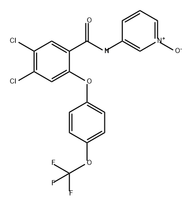 Benzamide, 4,5-dichloro-N-(1-oxido-3-pyridinyl)-2-[4-(trifluoromethoxy)phenoxy]-|3-(4,5-二氯 -2-(4-(三氟甲氧基)苯氧基)苯甲酰胺基)吡啶 -1-酸