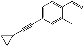 4-(环丙基乙炔基)-2-甲基苯甲醛,2628170-47-6,结构式