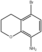 5-Bromo-3,4-dihydro-2H-1-benzopyran-8-amine Structure