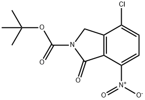 2H-Isoindole-2-carboxylic acid, 4-chloro-1,3-dihydro-7-nitro-1-oxo-, 1,1-dimethylethyl ester Structure