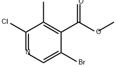 4-Pyridinecarboxylic acid, 5-bromo-2-chloro-3-methyl-, methyl ester|5-溴-2-氯-3-甲基异烟酸甲酯