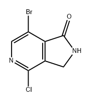 1H-Pyrrolo[3,4-c]pyridin-1-one, 7-bromo-4-chloro-2,3-dihydro- Structure
