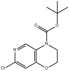 7-氯-2,3-二氢-4H-吡啶并[4,3-B][1,4]噁嗪-4-羧酸叔丁酯, 2629245-96-9, 结构式