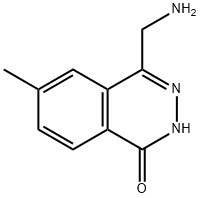 1(2H)-Phthalazinone, 4-(aminomethyl)-6-methyl- Structure
