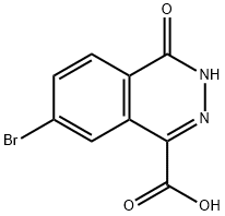 1-Phthalazinecarboxylic acid, 7-bromo-3,4-dihydro-4-oxo- Struktur