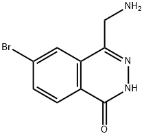 1(2H)-Phthalazinone, 4-(aminomethyl)-6-bromo- Structure