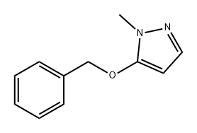 1H-Pyrazole, 1-methyl-5-(phenylmethoxy)- Structure