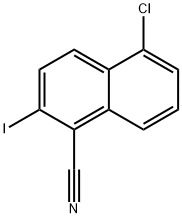 1-Naphthalenecarbonitrile, 5-chloro-2-iodo- Struktur