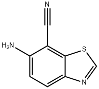 7-Benzothiazolecarbonitrile, 6-amino- Structure