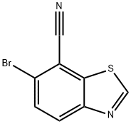 7-Benzothiazolecarbonitrile, 6-bromo- Structure