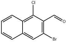 2-Naphthalenecarboxaldehyde, 3-bromo-1-chloro- Struktur