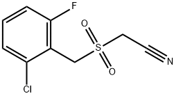 2-[(2-chloro-6-fluorobenzyl)sulfonyl]acetonitrile Structure