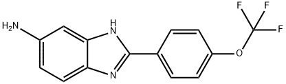 1H-Benzimidazol-6-amine, 2-[4-(trifluoromethoxy)phenyl]- Structure