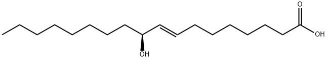 8-Octadecenoic acid, 10-hydroxy-, (8E,10S)- Structure