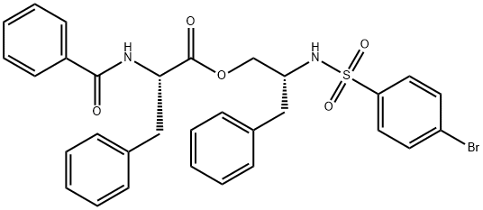 2630388-03-1 L-Phenylalanine, N-benzoyl-, (2R)-2-[[(4-bromophenyl)sulfonyl]amino]-3-phenylpropyl ester
