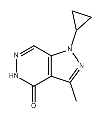 4H-Pyrazolo[3,4-d]pyridazin-4-one, 1-cyclopropyl-1,5-dihydro-3-methyl-|