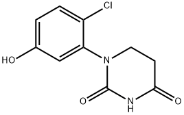 2,4(1H,3H)-Pyrimidinedione, 1-(2-chloro-5-hydroxyphenyl)dihydro- Structure