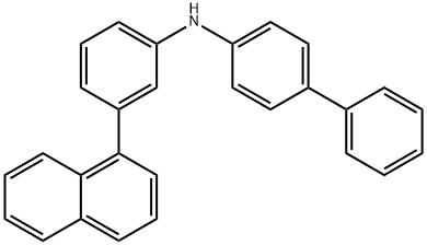 N-(3-(1-萘基)苯基)-1,1'-联苯-4-胺 结构式
