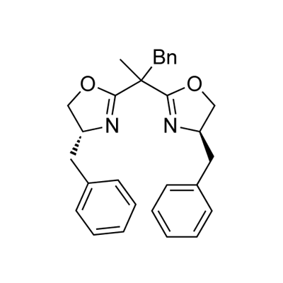 (4R,4'R)-2,2'-(1-苯基丙烷-2,2-二基)双(4-苄基-4,5-二氢恶唑),2634687-70-8,结构式