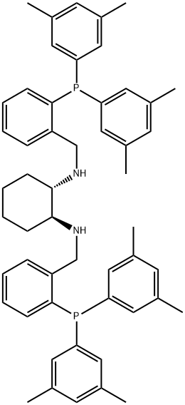 (1S,2S)-N1,N2-双[[2-[双(3,5-二甲基苯基)膦]苯基]甲基]-1,2-环己二胺, 2634687-83-3, 结构式
