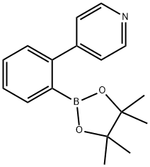 Pyridine, 4-[2-(4,4,5,5-tetramethyl-1,3,2-dioxaborolan-2-yl)phenyl]- Struktur