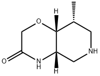 2H-Pyrido[4,3-b]-1,4-oxazin-3(4H)-one, hexahydro-8-methyl-, (4aS,8R,8aR)- Structure