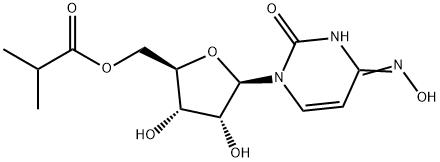 Uridine, 4-oxime, 5'-(2-methylpropanoate) Structure