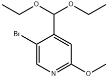 5-Bromo-4-(diethoxymethyl)-2-methoxypyridine Structure