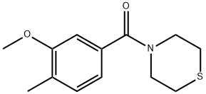 (3-Methoxy-4-methylphenyl)(thiomorpholino)methanone Structure
