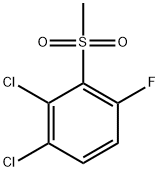 1,2-Dichloro-4-fluoro-3-(methylsulfonyl)benzene Structure