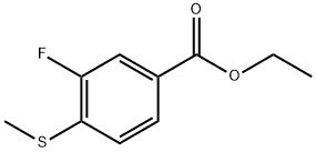 Ethyl 3-fluoro-4-(methylthio)benzoate 结构式