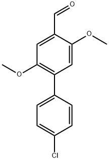 4'-Chloro-2,5-dimethoxy-[1,1'-biphenyl]-4-carbaldehyde Structure