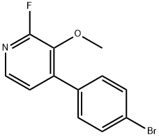 4-(4-Bromophenyl)-2-fluoro-3-methoxypyridine,2635937-70-9,结构式