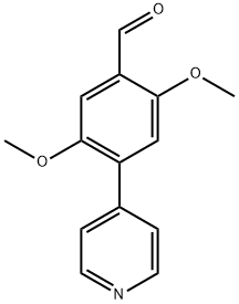 2,5-Dimethoxy-4-(pyridin-4-yl)benzaldehyde Structure