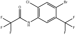 N-(4-bromo-2-chloro-5-(trifluoromethyl)phenyl)-2,2,2-trifluoroacetamide Structure