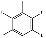 1-Bromo-2,4-difluoro-5-iodo-3-methylbenzene 结构式