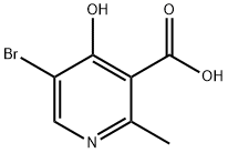 5-Bromo-4-hydroxy-2-methyl-3-pyridinecarboxylic acid Structure