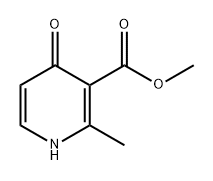 3-Pyridinecarboxylic acid, 1,4-dihydro-2-methyl-4-oxo-, methyl ester 化学構造式
