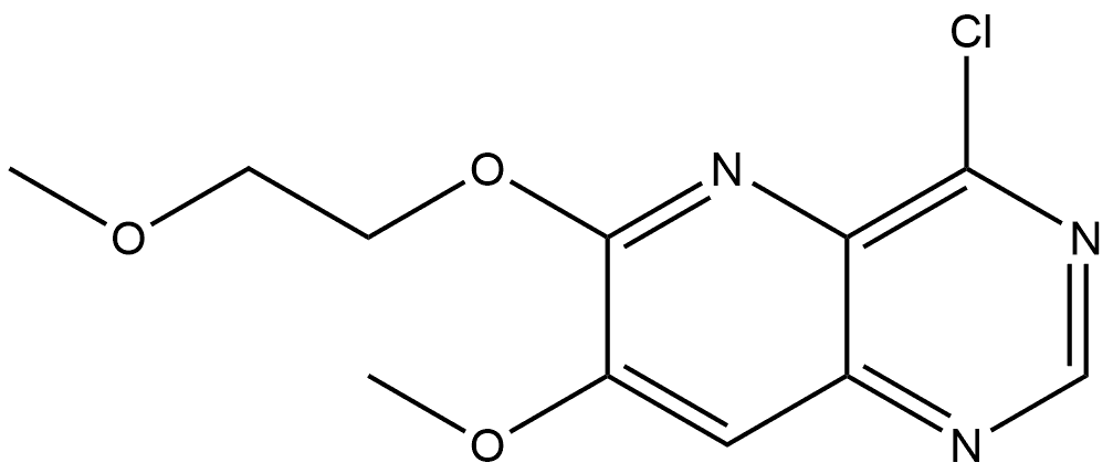 4-Chloro-7-methoxy-6-(2-methoxyethoxy)pyrido[3,2-d]pyrimidine Struktur