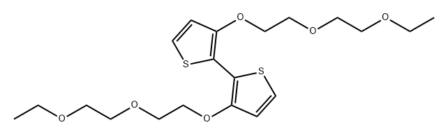 2,2'-Bithiophene, 3,3'-bis[2-(2-ethoxyethoxy)ethoxy]- 结构式