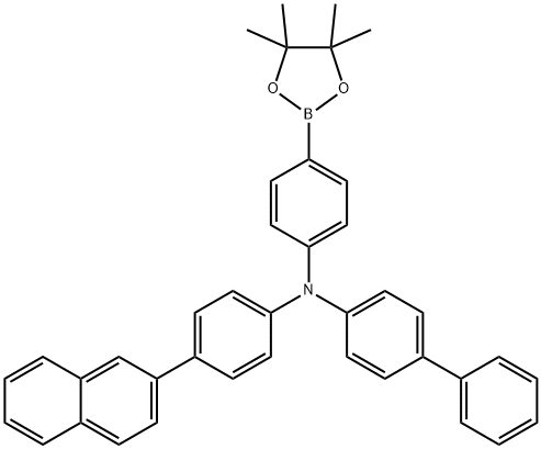 [1,1'-Biphenyl]-4-amine, N-[4-(2-naphthalenyl)phenyl]-N-[4-(4,4,5,5-tetramethyl-1,3,2-dioxaborolan-2-yl)phenyl]-|N-[4-(2-萘基)苯基]-N-[4-硼酸频哪醇酯苯基]-[1,1′-联苯]-4-胺