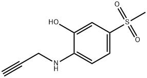 5-(甲磺酰基)-2-(丙-2-炔-1-基氨基)苯酚 结构式